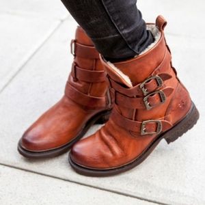 Frye Valerie Shearling Sherpa Leather 